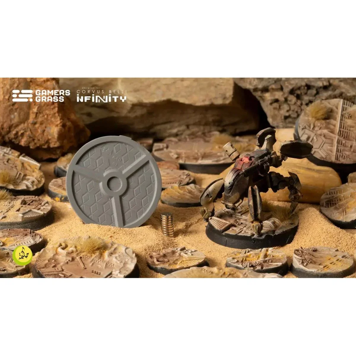 Gamers Grass - Battle Ready Bases - Dunes of Bourak - Round 40mm (4x) - Image 3