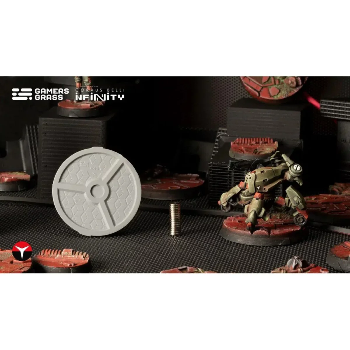 Gamers Grass - Battle Ready Bases - Nomad Crew Deck - Round 40mm (4x) - Image 3