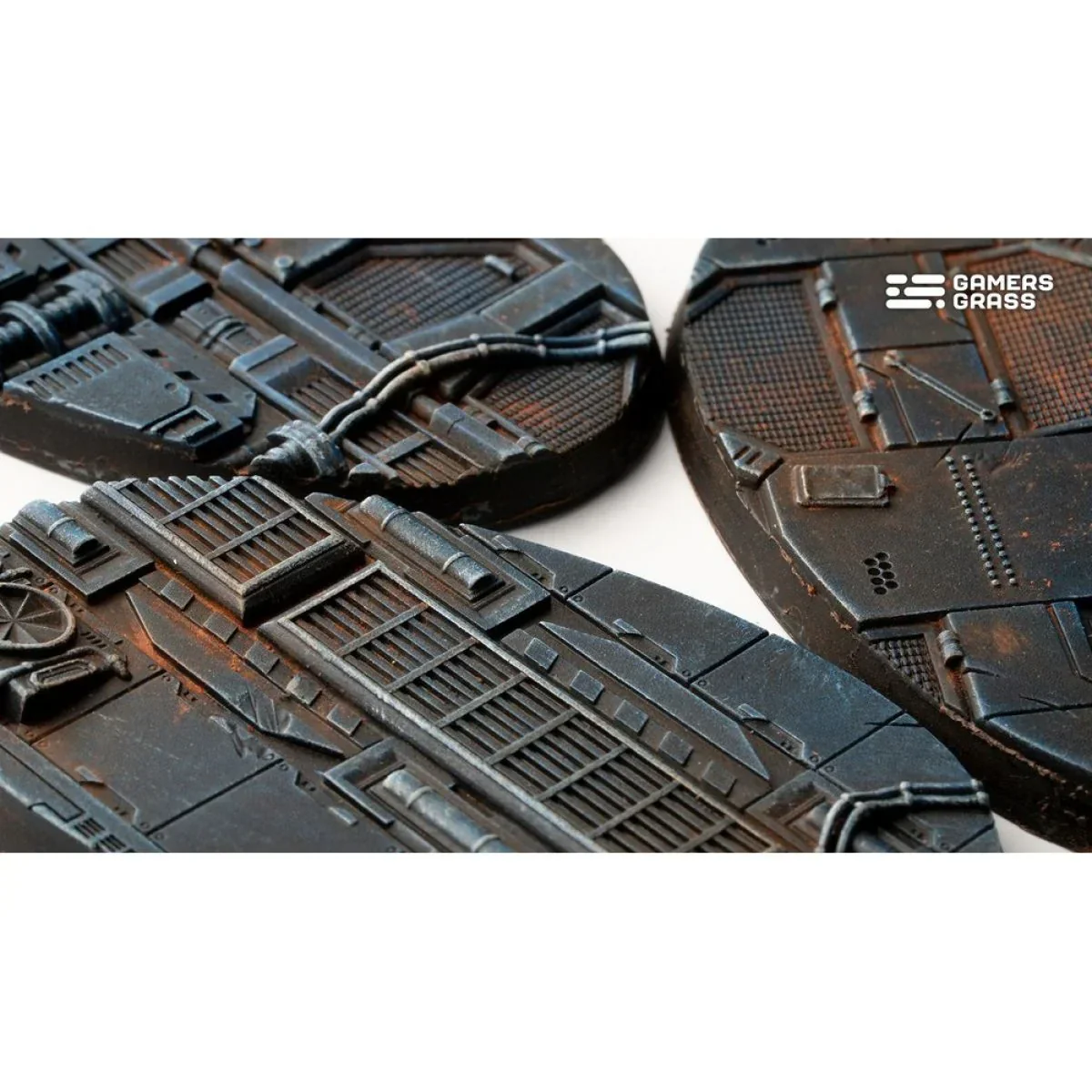 Gamers Grass - Battle Ready Bases - Spaceship Corridor - Oval 75mm (x3) - Image 4
