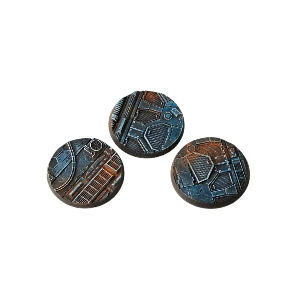 Gamers Grass - Battle Ready Bases - Spaceship Corridor - Round 50mm (x3) - Image 2