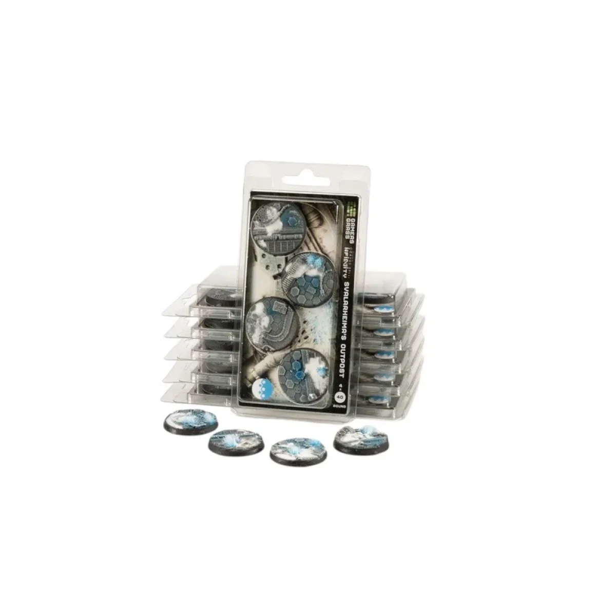 Gamers Grass - Battle Ready Bases - Svalarheima’s Outpost - Round 40mm (4x)