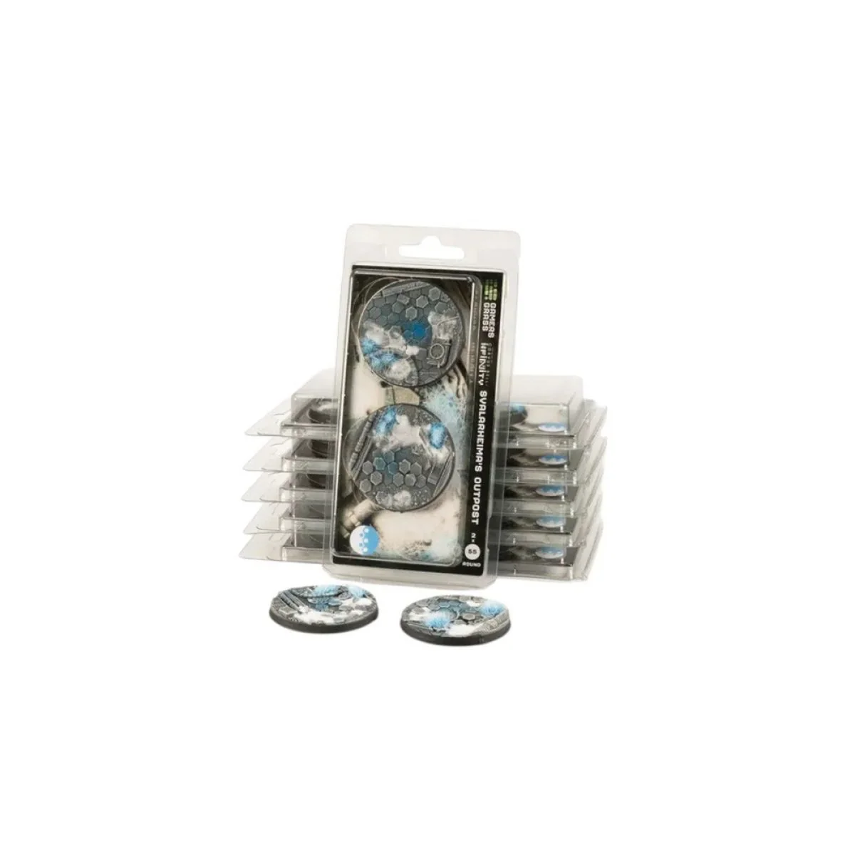 Gamers Grass - Battle Ready Bases - Svalarheima’s Outpost - Round 55mm (2x)