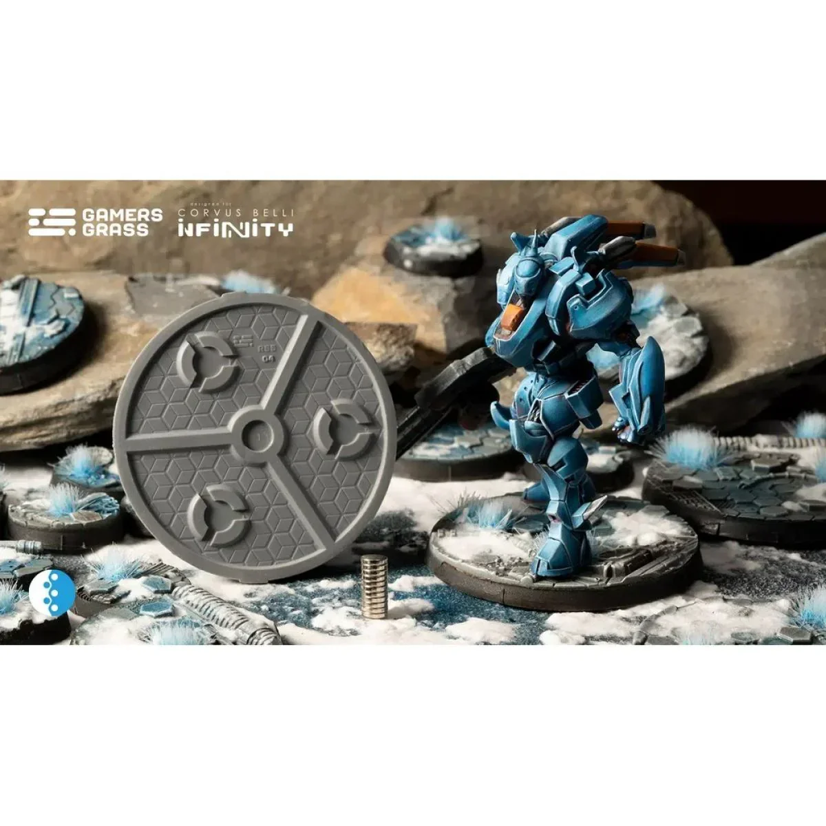 Gamers Grass - Battle Ready Bases - Svalarheima’s Outpost - Round 55mm (2x) - Image 3