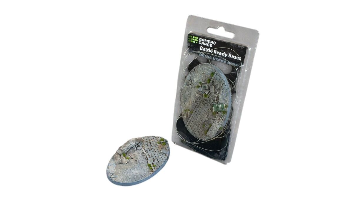Gamers Grass - Battle Ready Bases - Urban Warfare - Oval 105mm (x1)