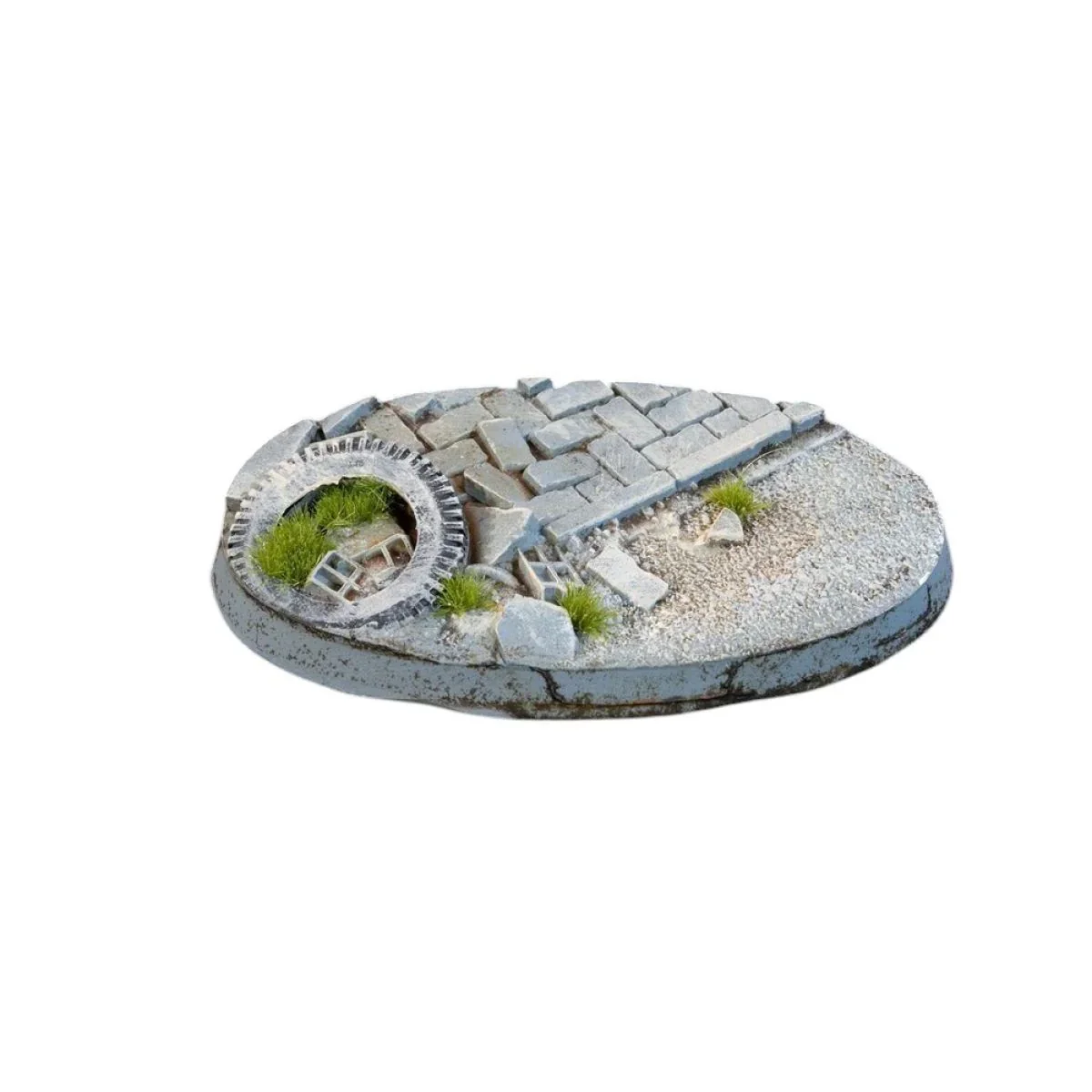 Gamers Grass - Battle Ready Bases - Urban Warfare - Oval 60mm (x4) - Image 2
