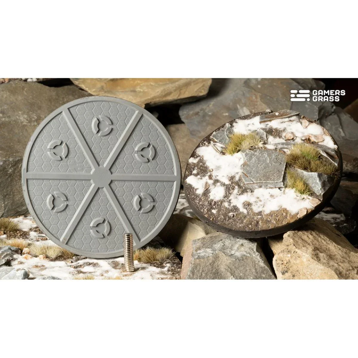Gamers Grass - Battle Ready Bases - Winter - Round 90mm (x1) - Image 3