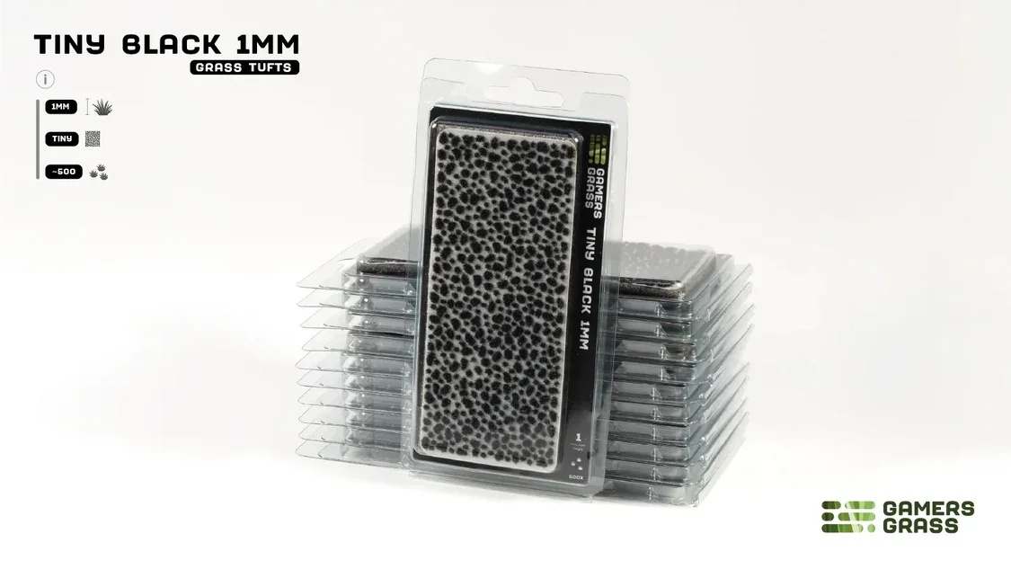 Gamers Grass - Tiny Black (1mm)