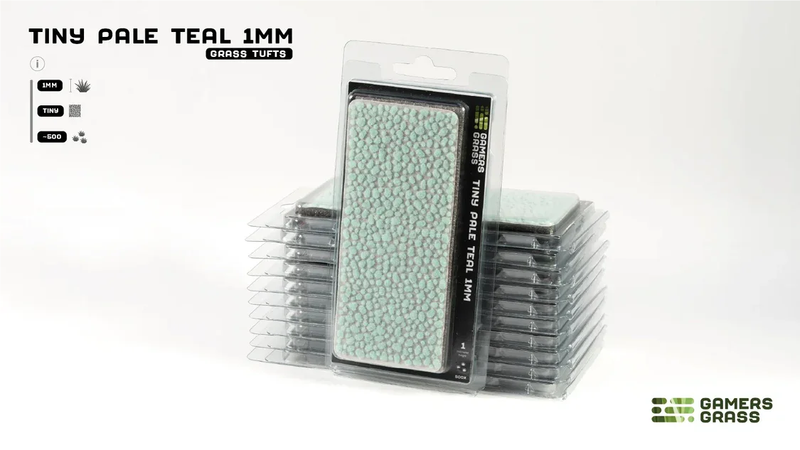 Gamers Grass - Tiny Pale Teal (1mm)