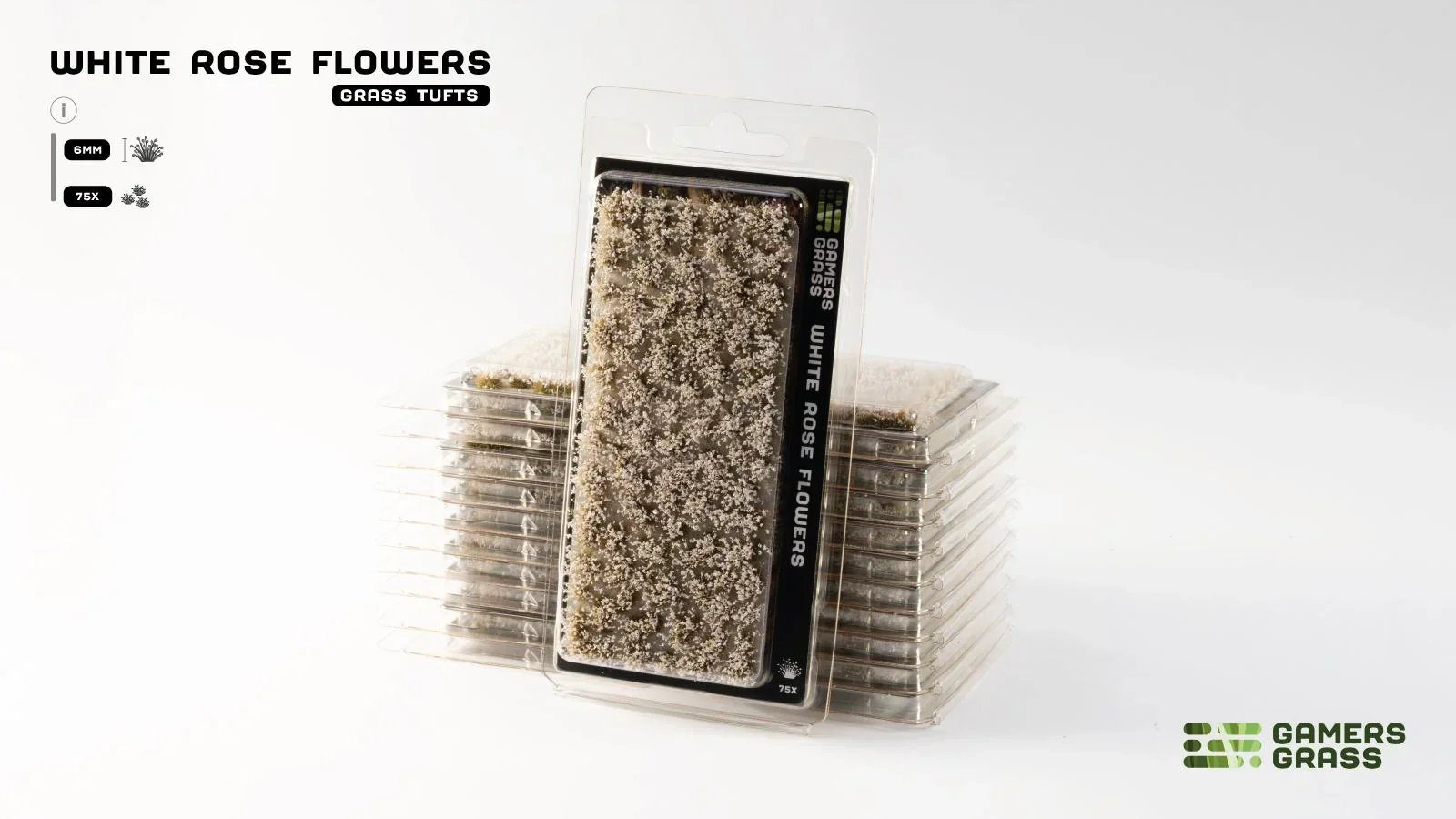 Gamer's Grass - White Rose Flowers