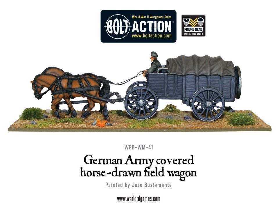 German Army Hf2 Horsedrawn Covered Field Wagon - Image 3