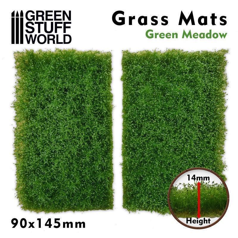 GREEN STUFF WORLD Grass Mat Cutouts - Green Meadow
