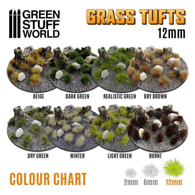 GREEN STUFF WORLD Grass Tufts - 12mm Self-Adhesive - Burnt - Image 2
