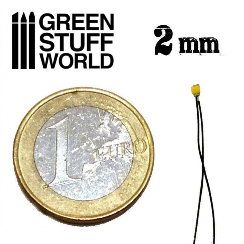 GREEN STUFF WORLD Micro LEDs - Green Lights - 2mm (0805 SMD - Image 2