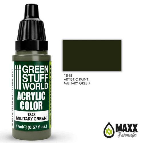 GREEN STUFF WORLD Acrylic Color - Military Green 17ml