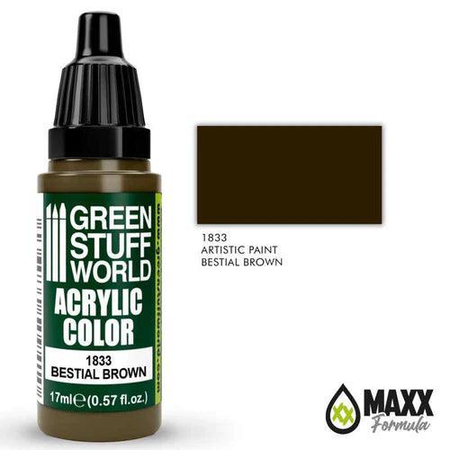 GREEN STUFF WORLD Acrylic Color - Redwood Brown 17ml