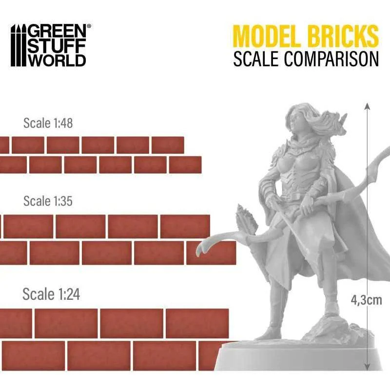GREEN STUFF WORLD Model Bricks - Grey x 500 1/35 - Image 4