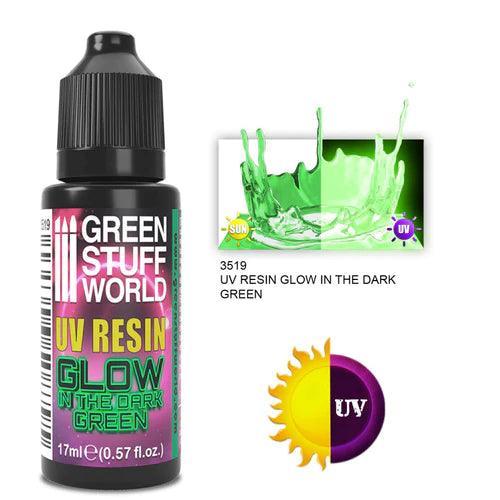 GREEN STUFF WORLD UV Resin 17ml - Green - Glow in the Dark