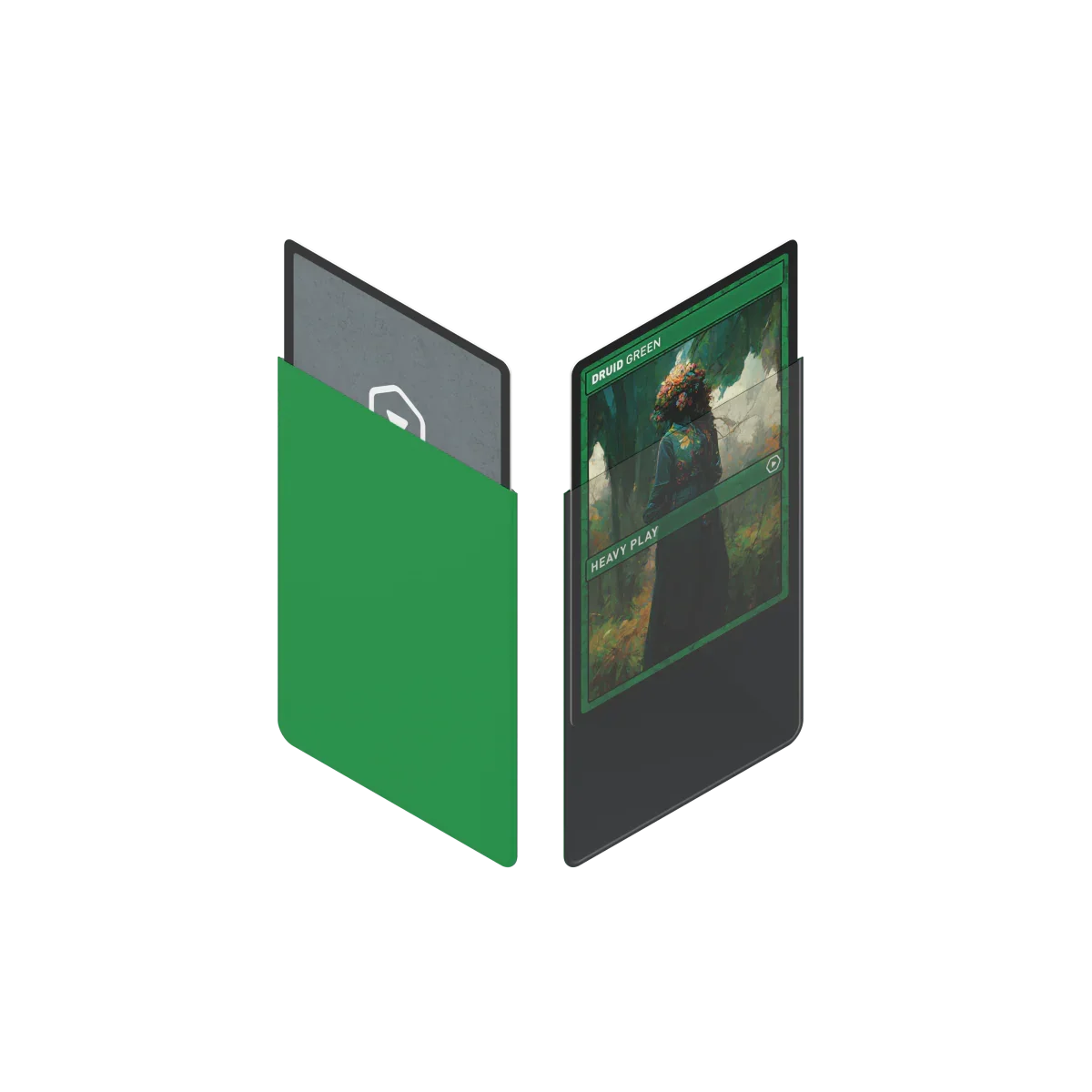 Heavy Play: CURV Sleeves Standard 100 - Druid Green