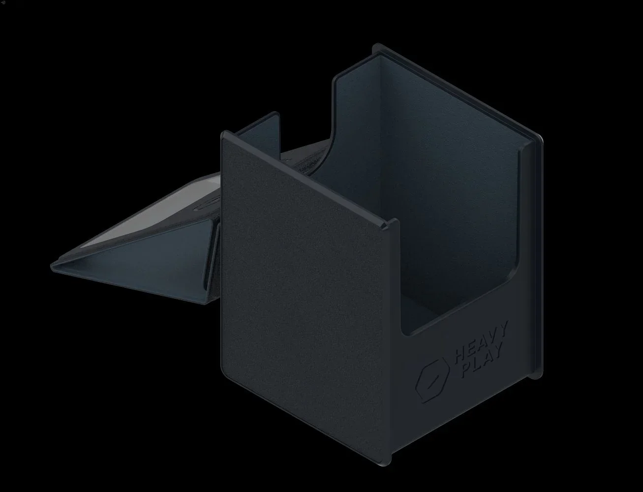 Heavy Play: RFG Deckbox MAX 100 DS - Warlock Black - Image 3