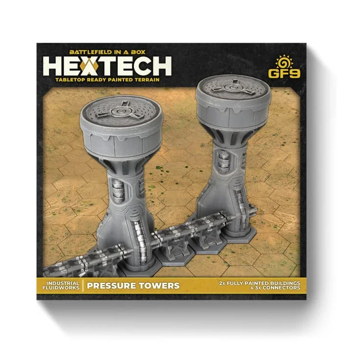 Hextech Terrain: Industrial Fluidworks: Pressure Towers (x2)