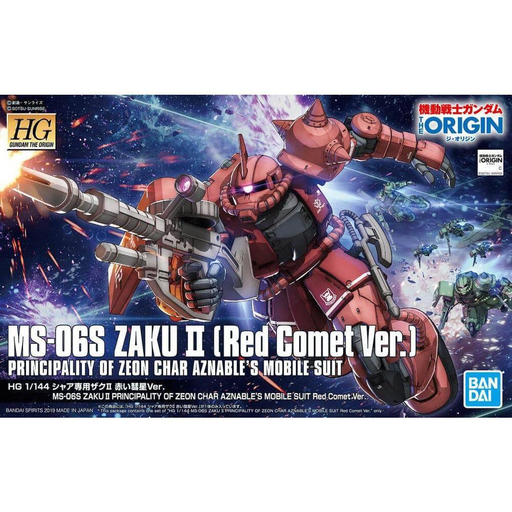 HG 1/144 MS06S ZAKU II PRINCIPALITY OF ZEON CHAR AZNABLE S MOBILE SUIT RED COMET VER.