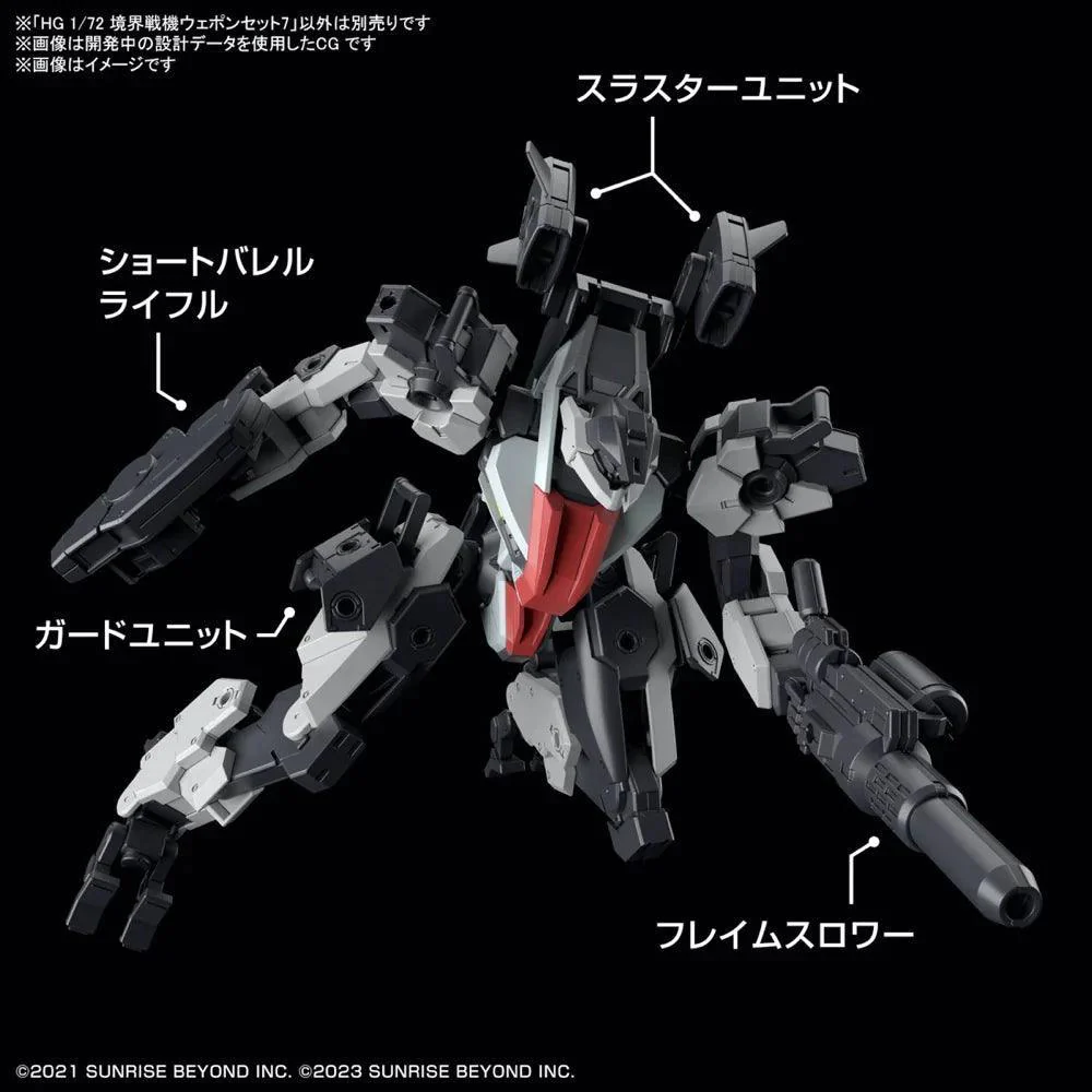 HG 1/72 AMAIM WARRIOR AT THE BORDERLINE WEAPON SET7 - Image 2