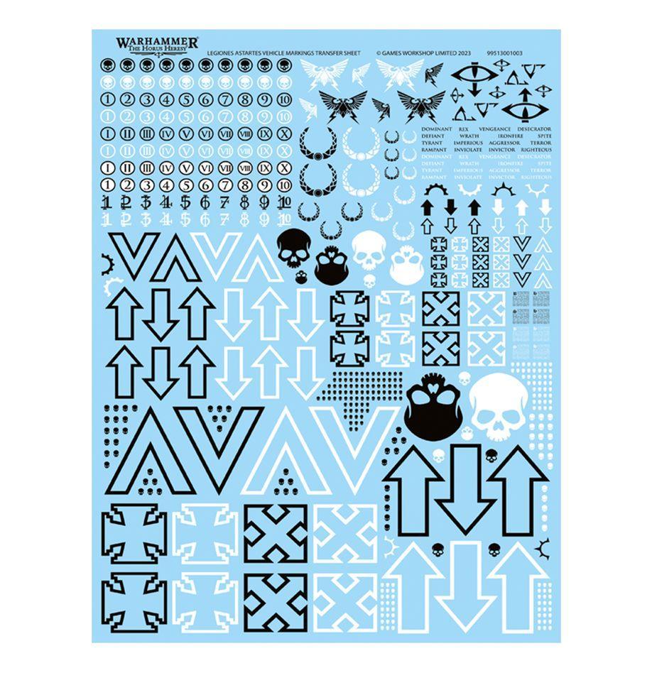 Horus Heresy: Legiones Astartes Vehicle Markings Transfer Sheet