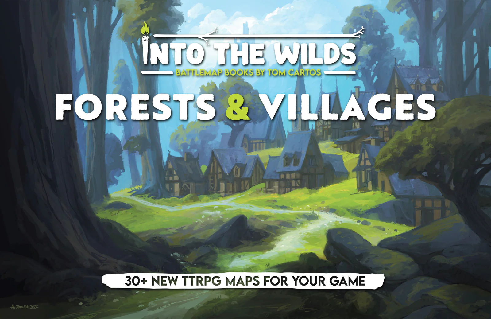 Into the Wilds Battlemap Books Forests and Villages