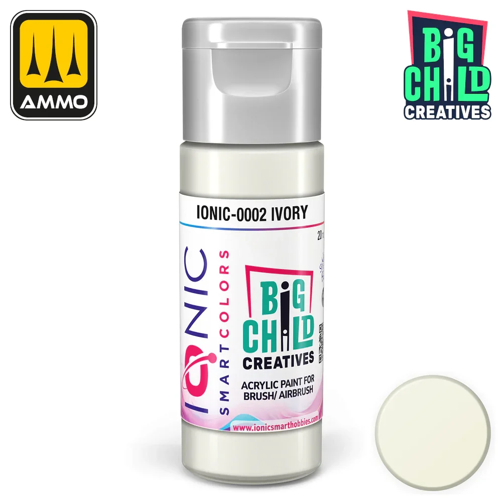 Ionic - Acrylic Paints - Ivory 20ml