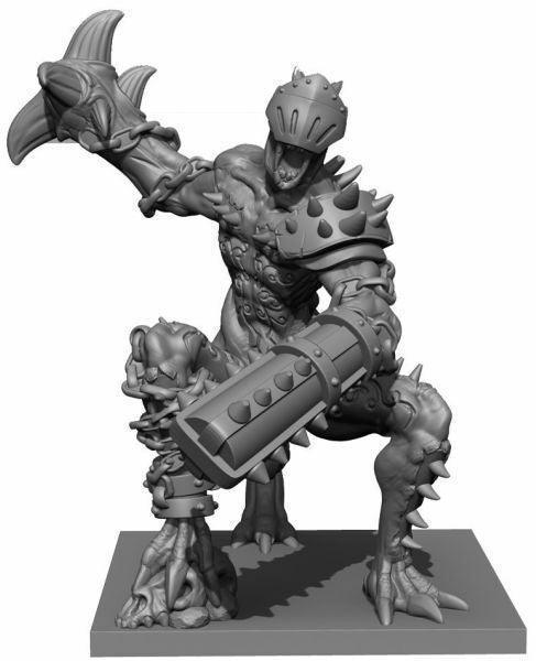 Kings of War: Abyssal Dwarf Grotesque Champion