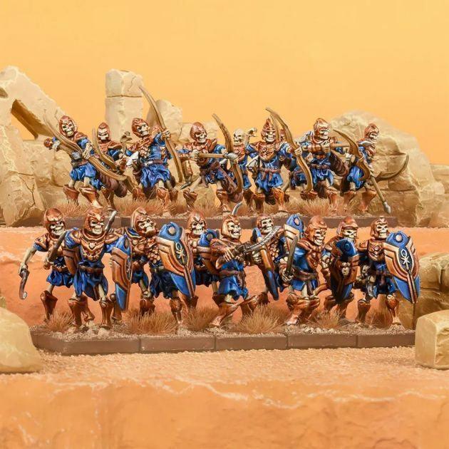 Kings of War: Empire of Dust Skeleton Warriors Regiment