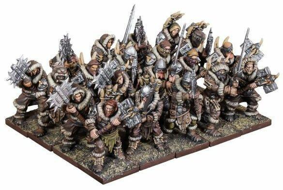 Kings of War: Northern Alliance Clansmen Regiment with Two-Handed Weapons