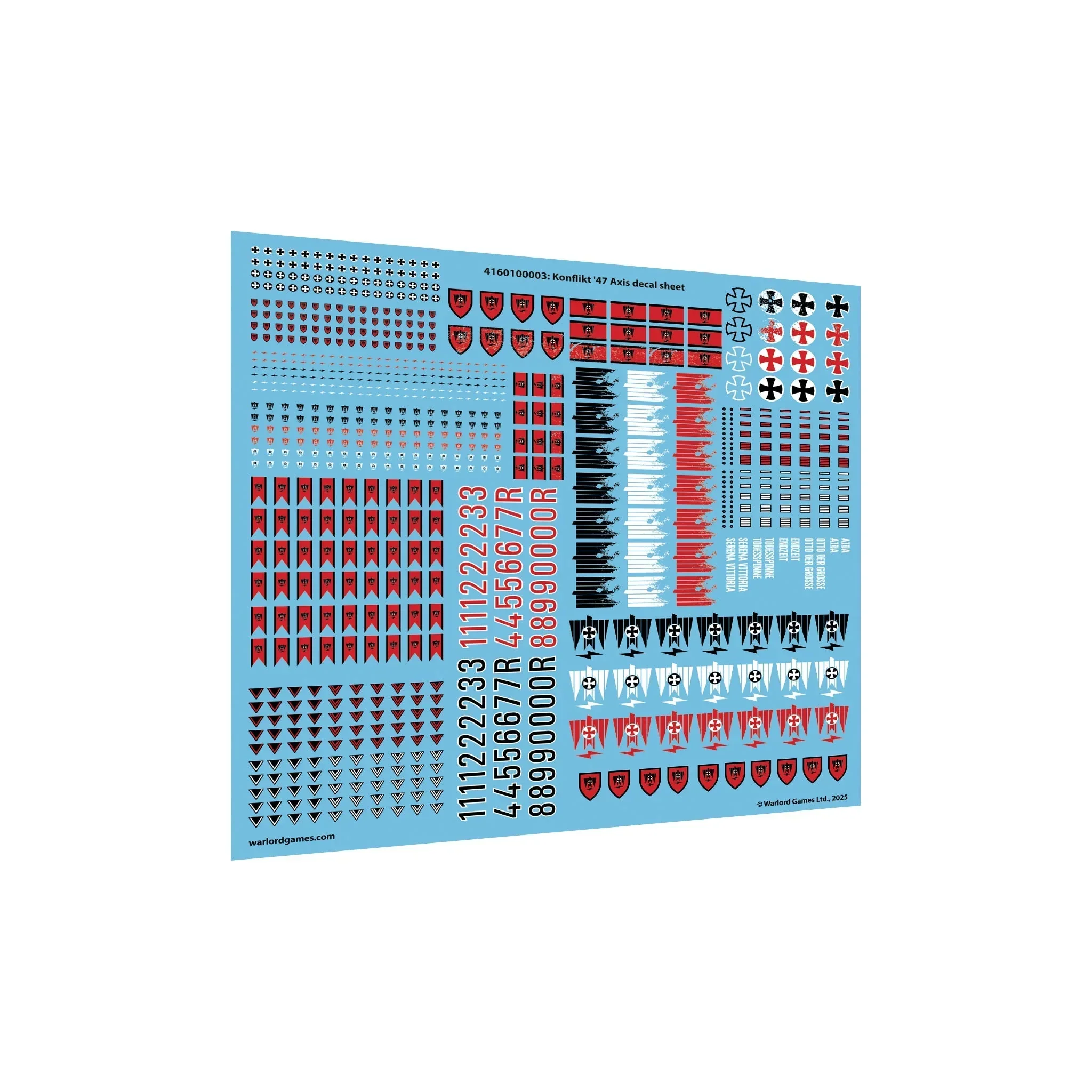 Konflikt '47 Axis decal sheet 100x10