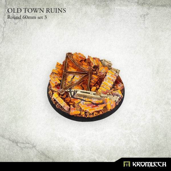 KROMLECH Old Town Ruins Round 60mm Set 3 - Image 2