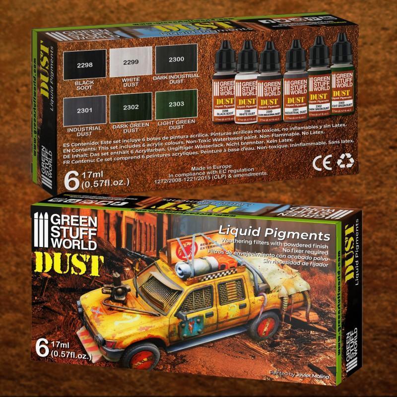 GREEN STUFF WORLD Liquid Pigments Paint Set - Dust (Box x6) - Image 3