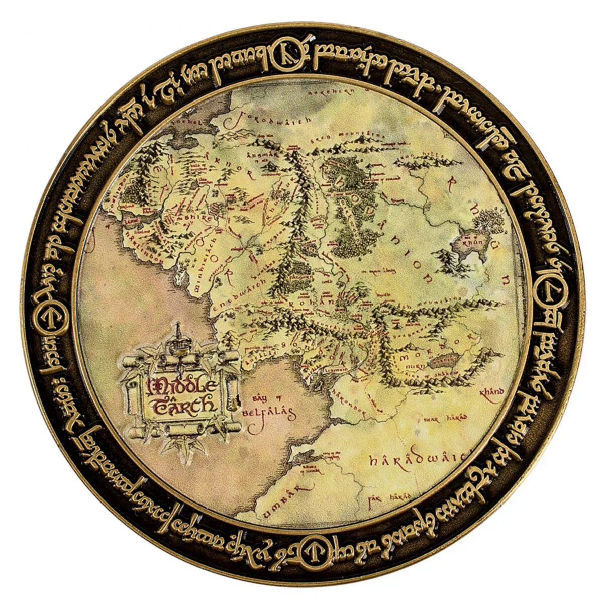 Lord of the Rings: Middle Earth Map Deluxe Coin - Image 3