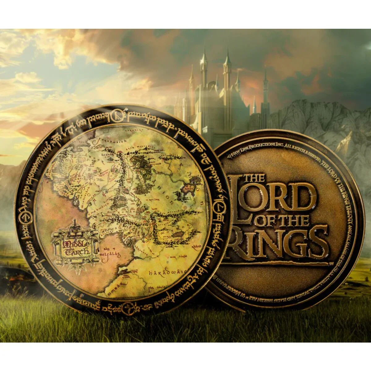 Lord of the Rings: Middle Earth Map Deluxe Coin - Image 5