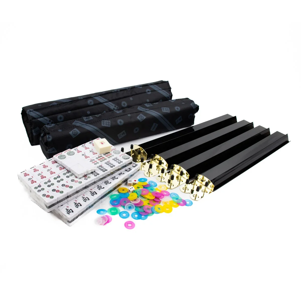 LPG Classics Mahjong Case - American Set w/ Black Tiles and Racks - Image 2