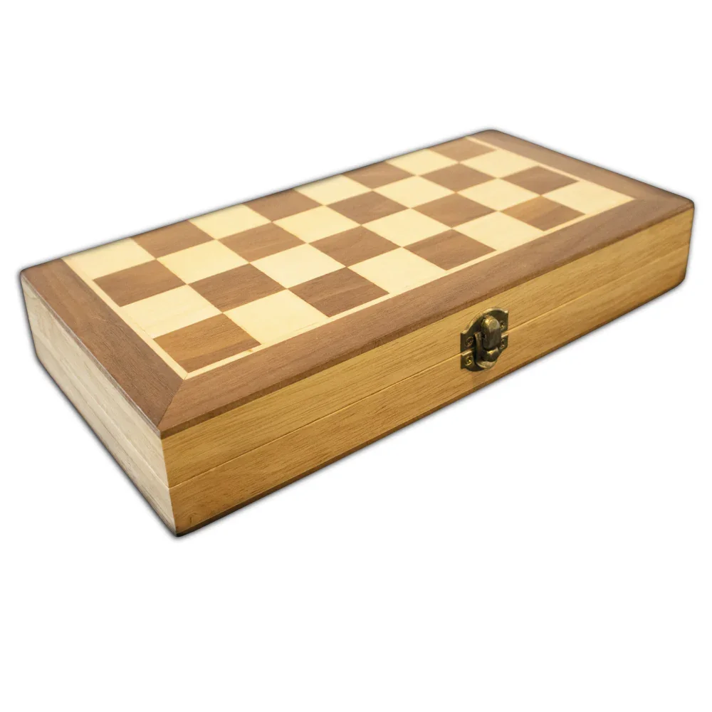 LPG Classics Wooden Folding Chess/Checkers/Backgammon Set 30cm - Image 2