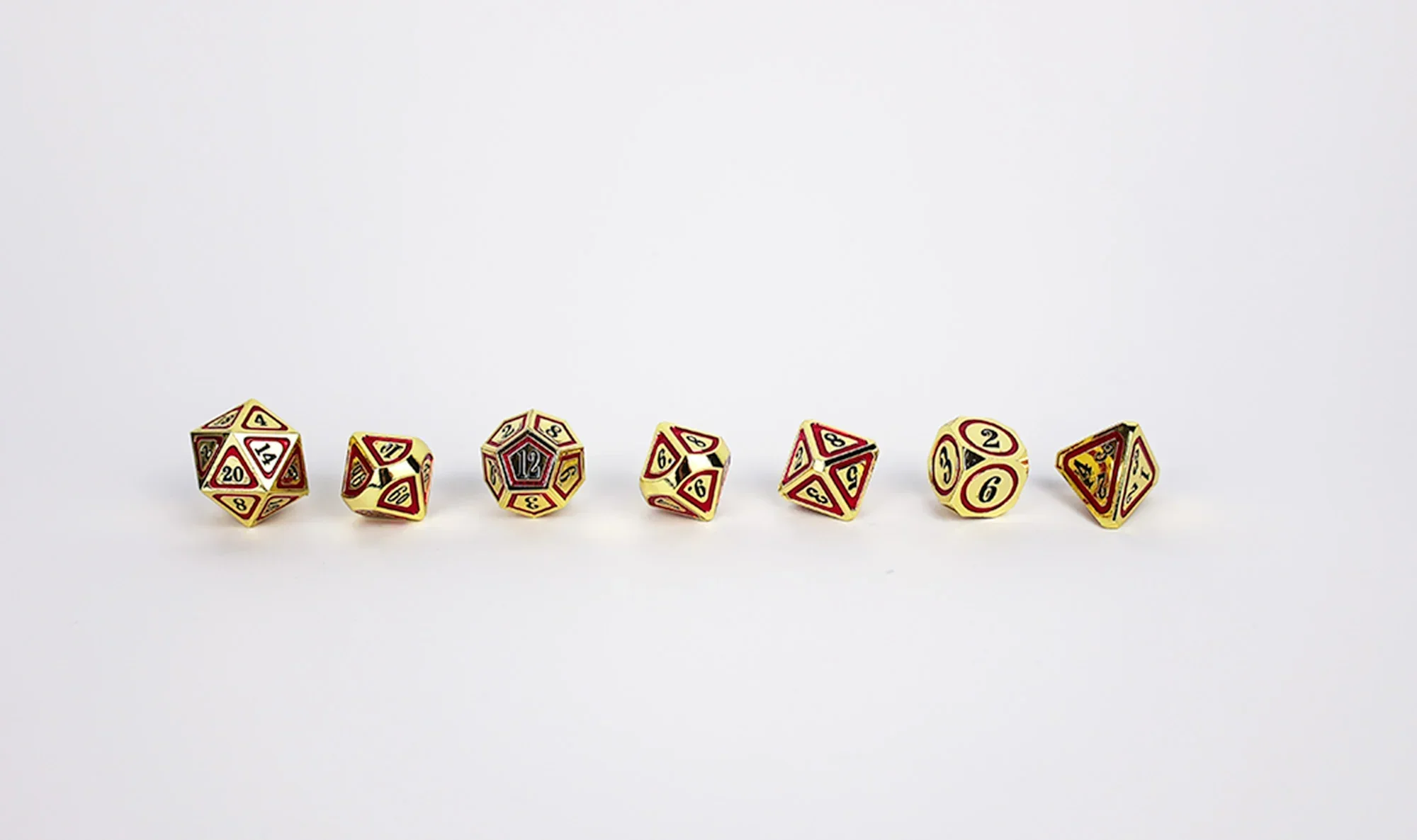 LPG Dice RPG Set Concentric Black/Red/Gold - Image 4