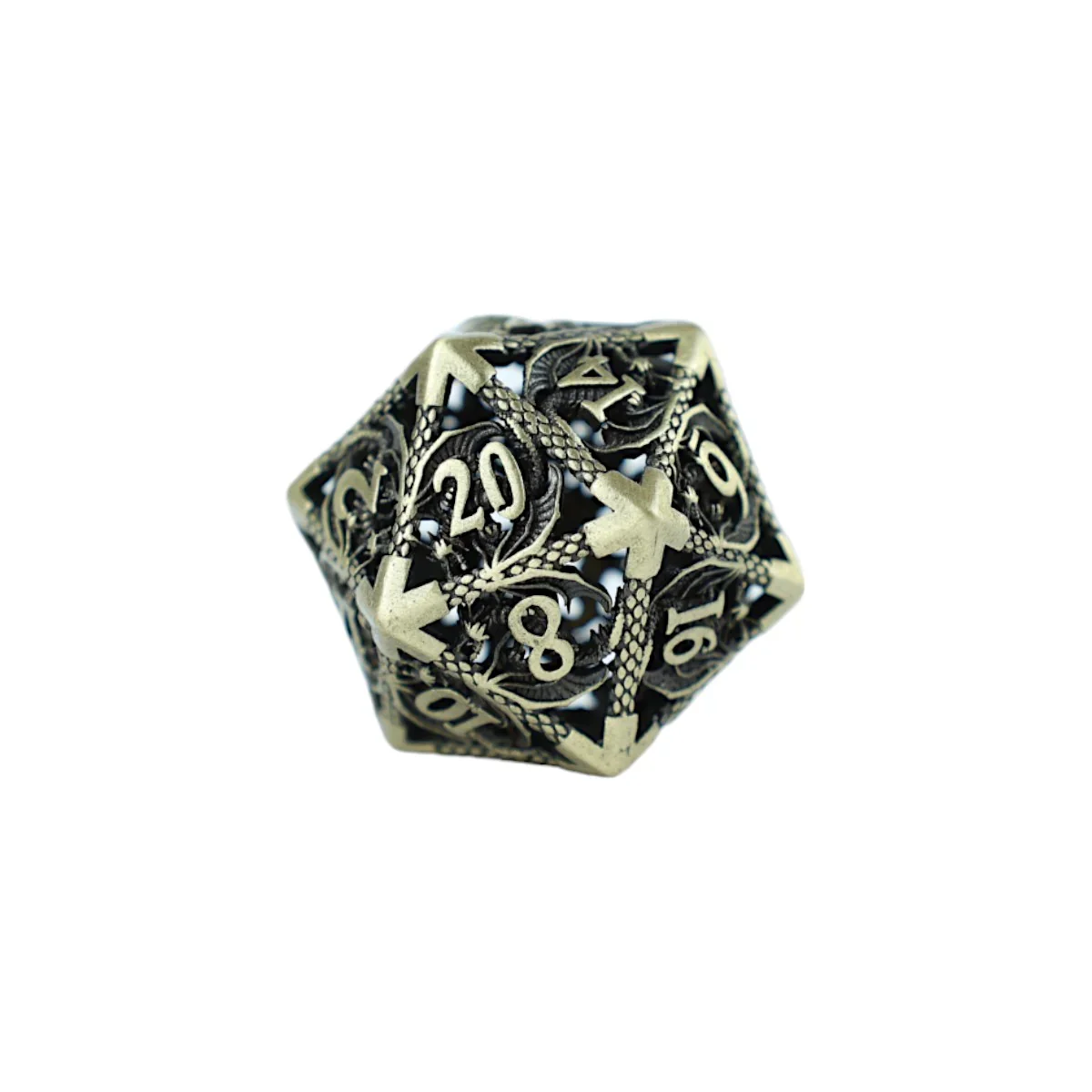 LPG Dice RPG Set Hollow Dragon - Tarnished Gold - Image 2