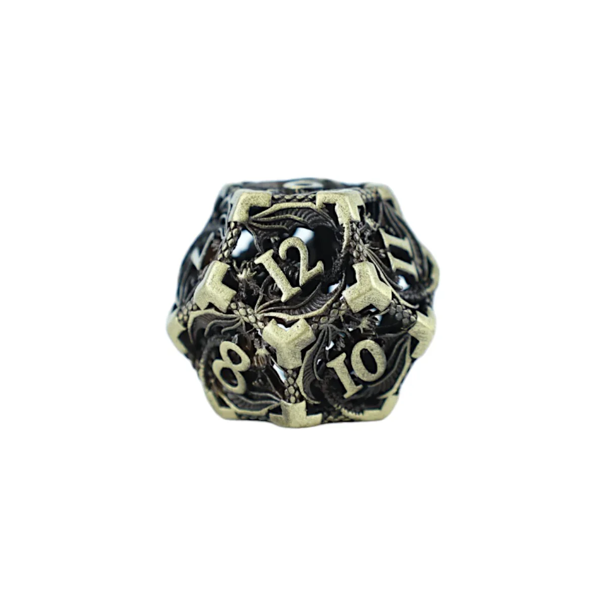 LPG Dice RPG Set Hollow Dragon - Tarnished Gold - Image 3