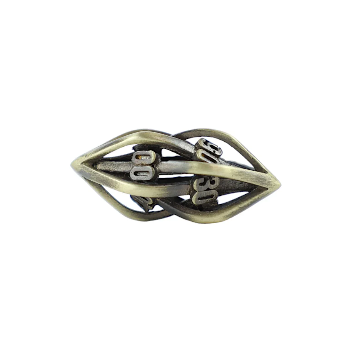 LPG Dice RPG Set Hollow Elliptic - Tarnished Gold - Image 4