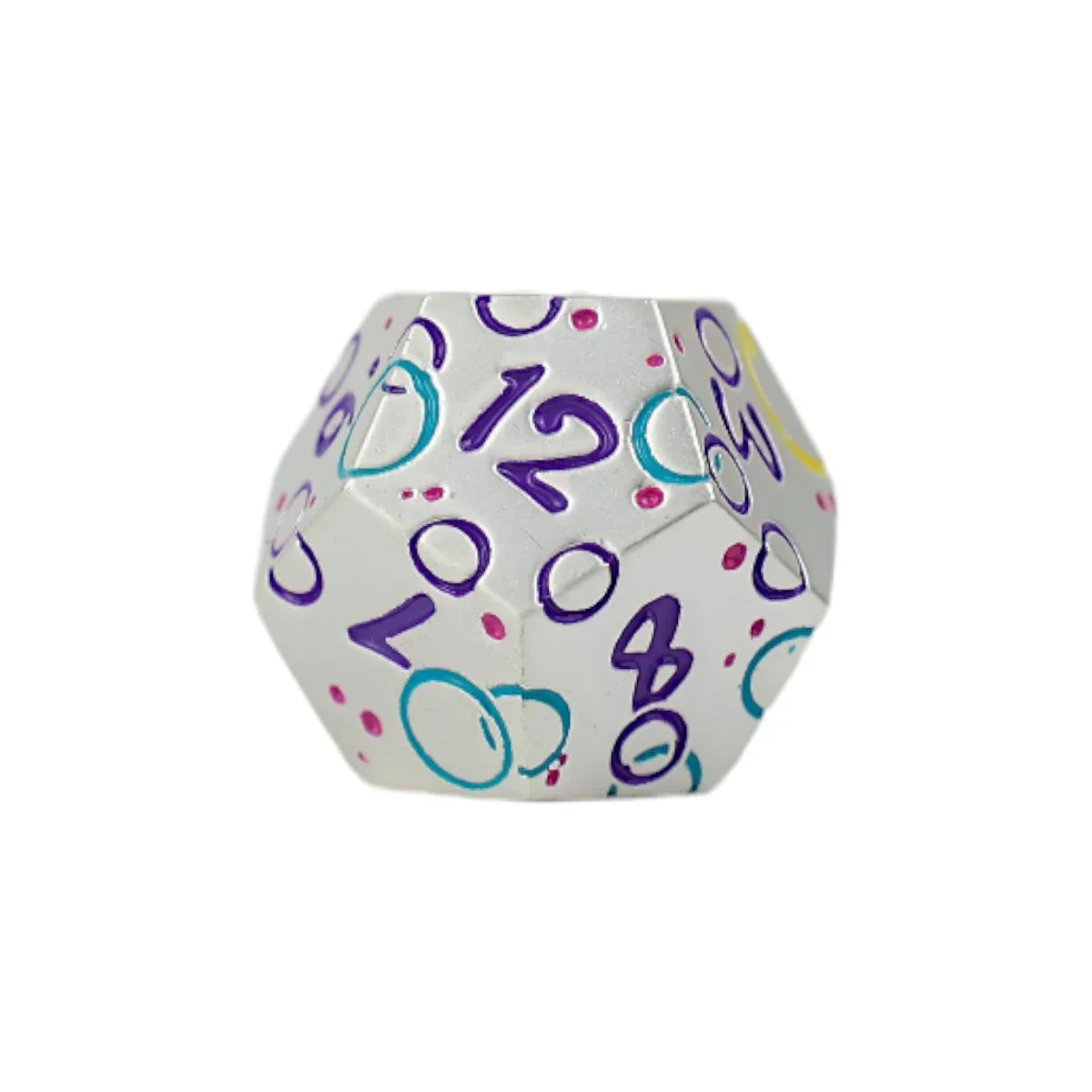 LPG Dice RPG Set Inscripted Bubbles Pastel White - Image 4