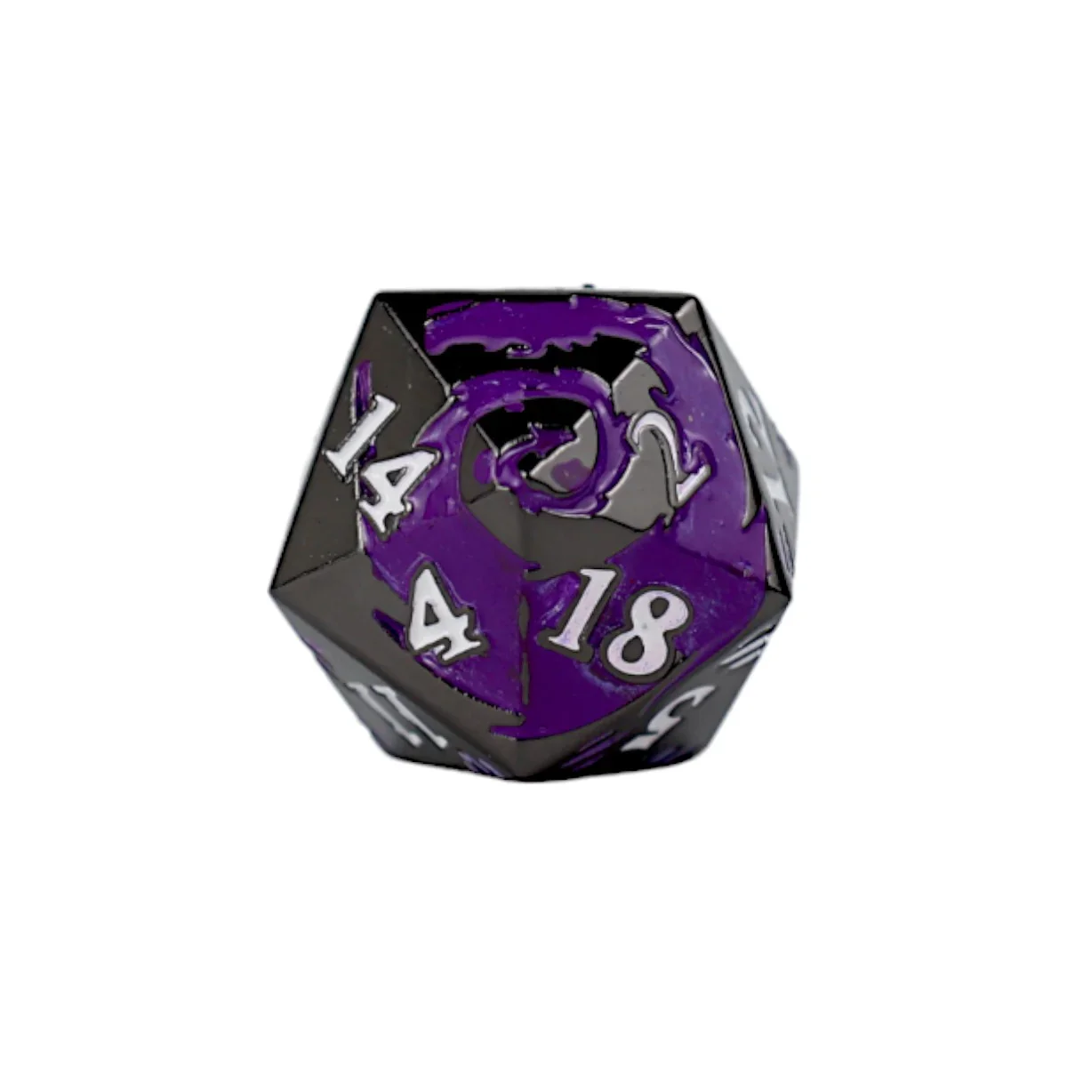 LPG Dice RPG Set Inscripted Dragon Purple - Image 2