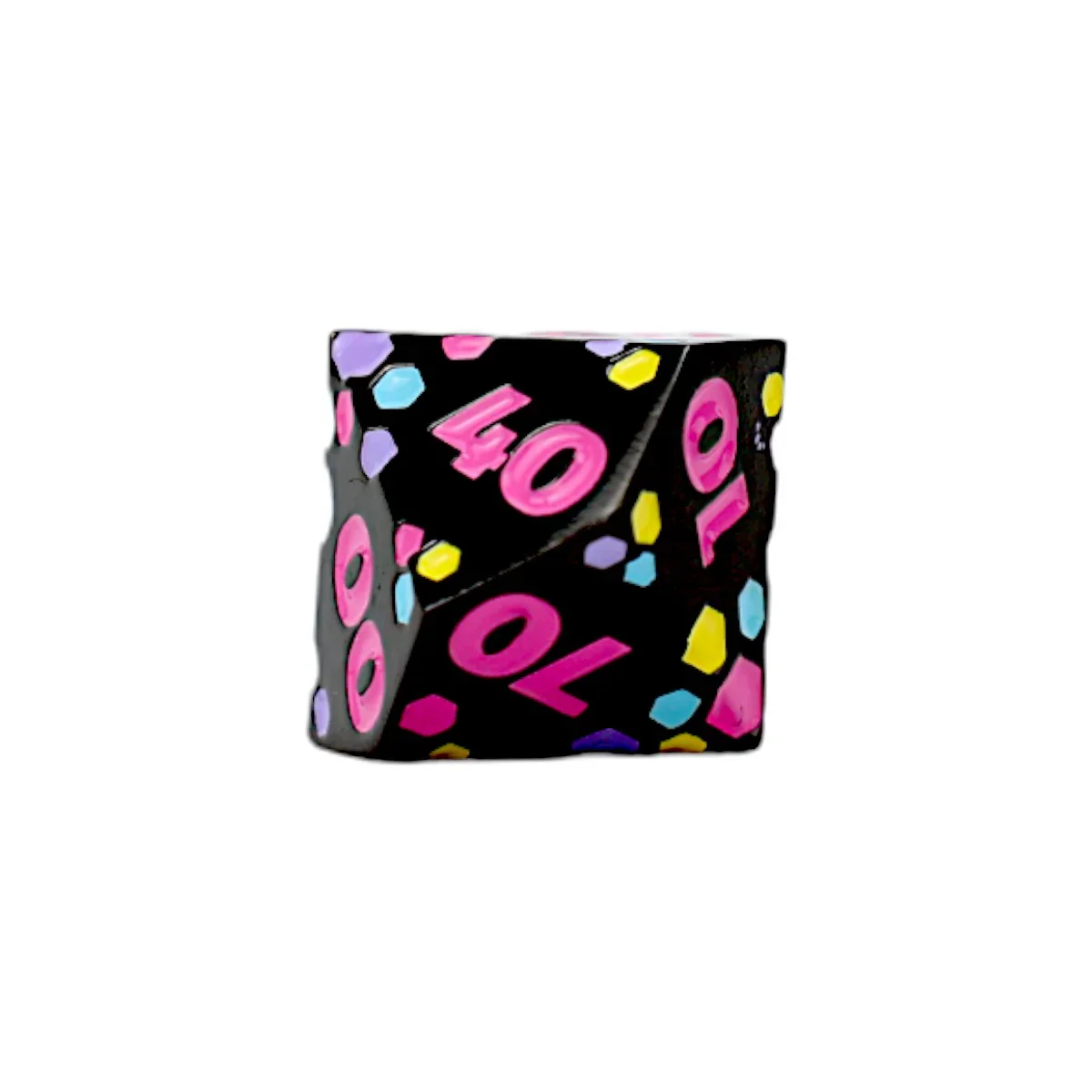 LPG Dice RPG Set Inscripted Hex Pastel Black - Image 4