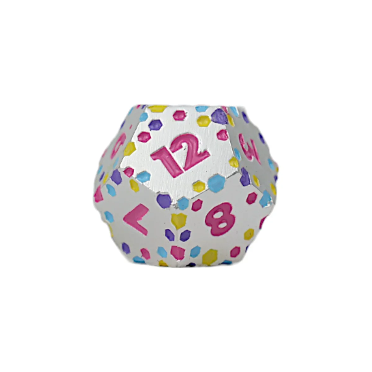 LPG Dice RPG Set Inscripted Hex Pastel White - Image 4