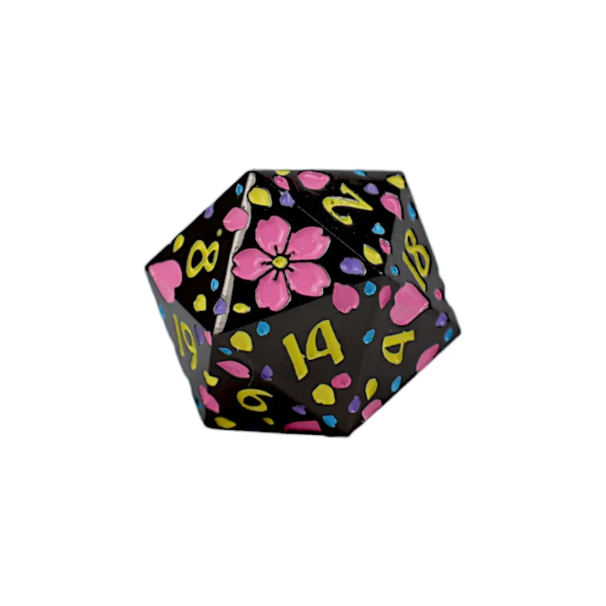 LPG Dice RPG Set Inscripted Sakura Pastel Black - Image 3