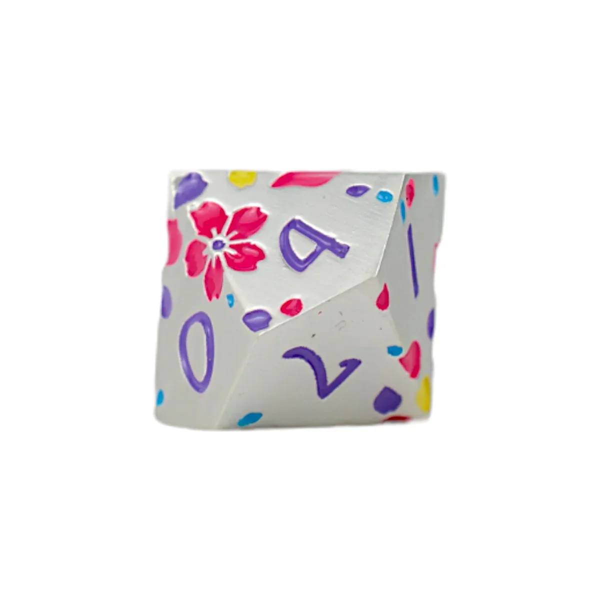 LPG Dice RPG Set Inscripted Sakura Pastel White - Image 3