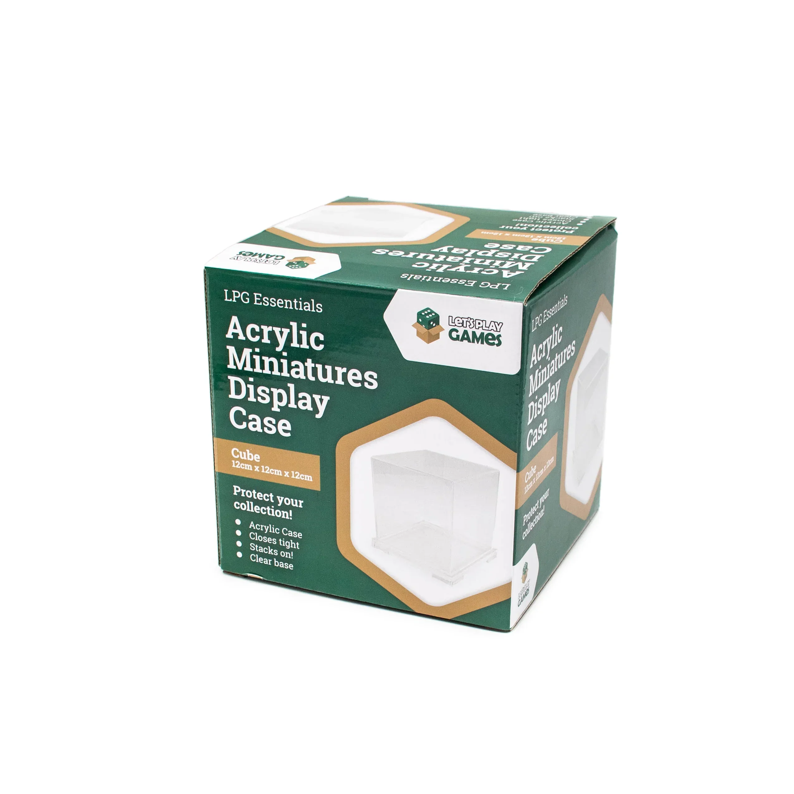 LPG Essentials Acrylic Miniatures Display Case - Cube - Image 2